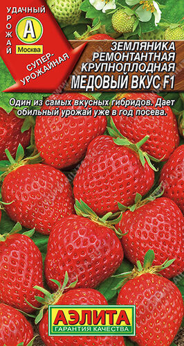 Земляника Медовый вкус  F1 крупноплодная ремонтантная  Е/п